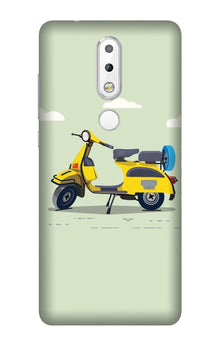 Vintage Scooter Mobile Back Case for Nokia 3.1 Plus (Design - 260)