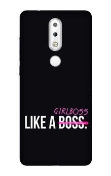 Like a Girl Boss Mobile Back Case for Nokia 3.1 Plus (Design - 265)