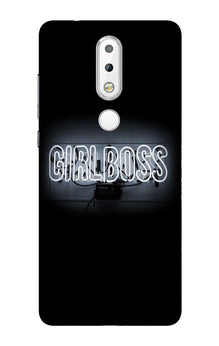 Girl Boss Black Mobile Back Case for Nokia 3.1 Plus (Design - 268)