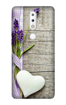 White Heart Mobile Back Case for Nokia 3.1 Plus (Design - 298)