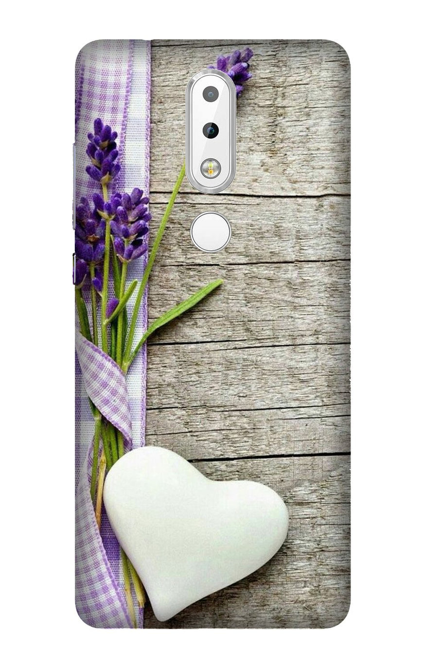 White Heart Case for Nokia 3.1 Plus (Design No. 298)