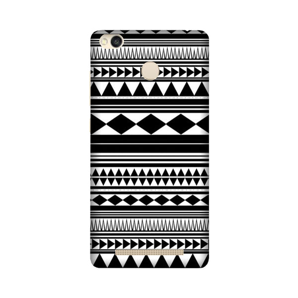 Black white Pattern Case for Redmi 3S Prime