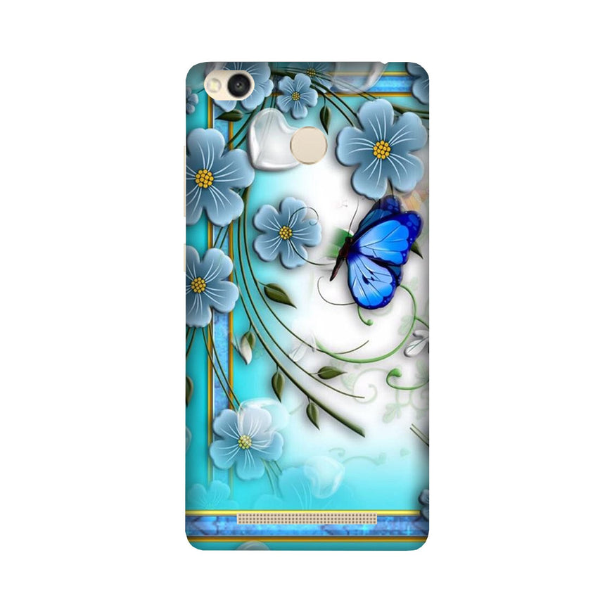 Blue Butterfly Case for Redmi 3S Prime