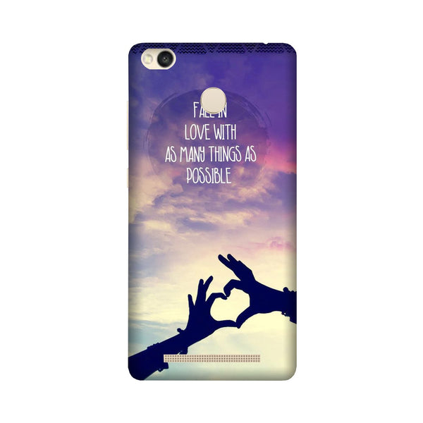 Fall in love Case for Redmi 3S Prime