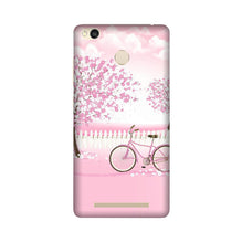 Pink Flowers Cycle Case for Redmi 3S Prime  (Design - 102)