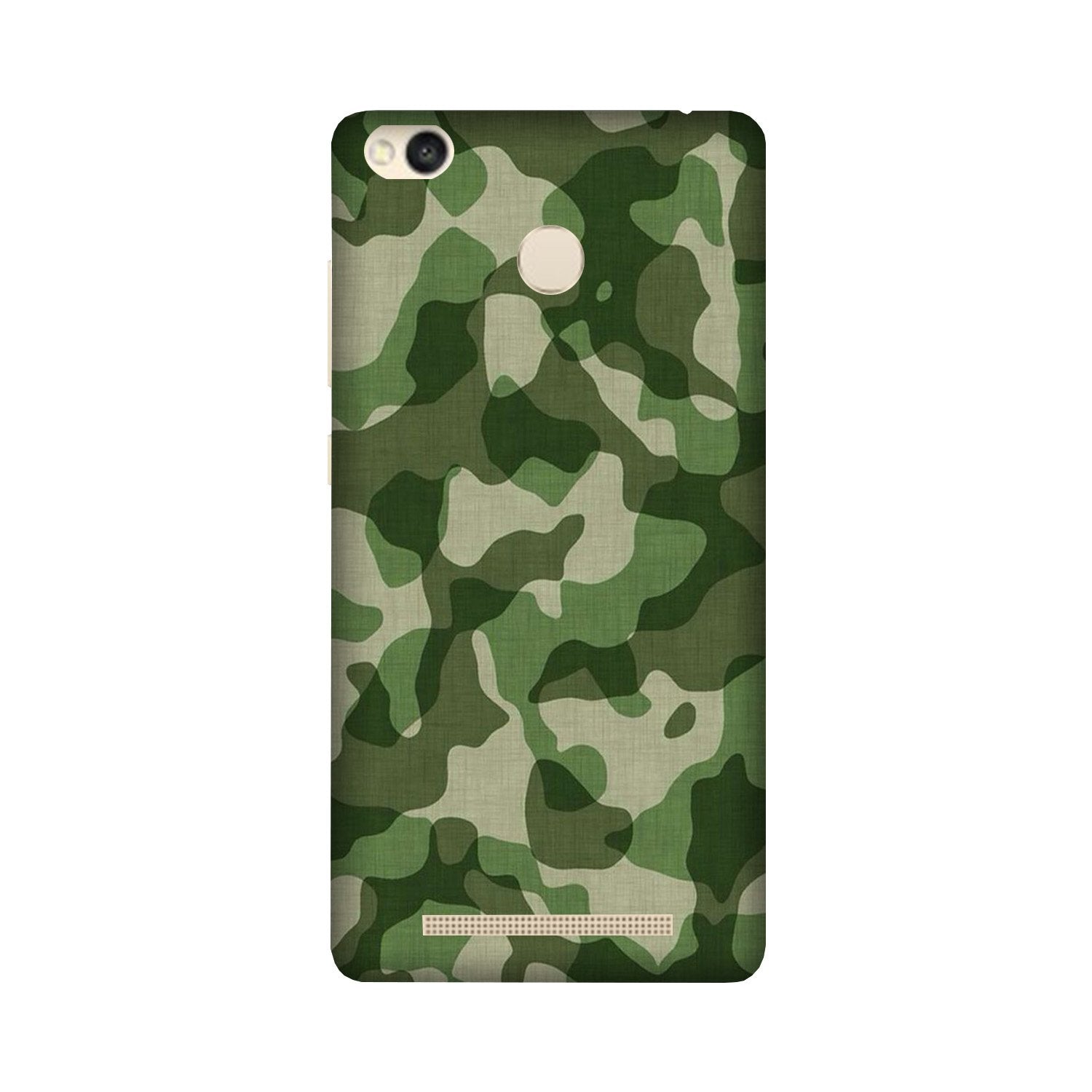 Army Camouflage Case for Redmi 3S Prime  (Design - 106)