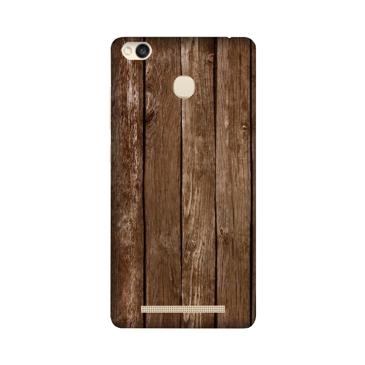 Wooden Look Case for Redmi 3S Prime(Design - 112)
