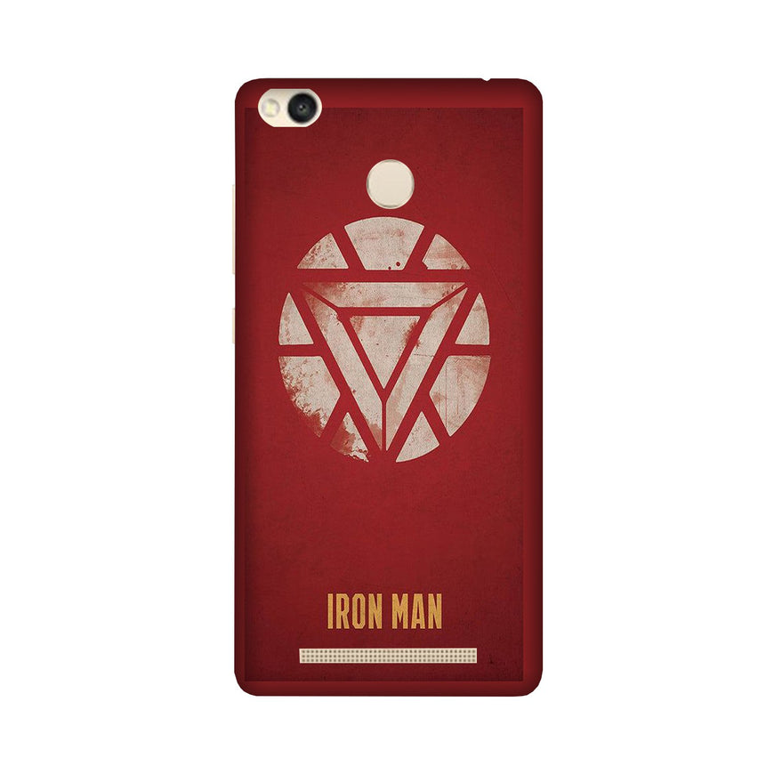 Iron Man Superhero Case for Redmi 3S Prime  (Design - 115)