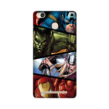 Avengers Superhero Case for Redmi 3S Prime  (Design - 124)