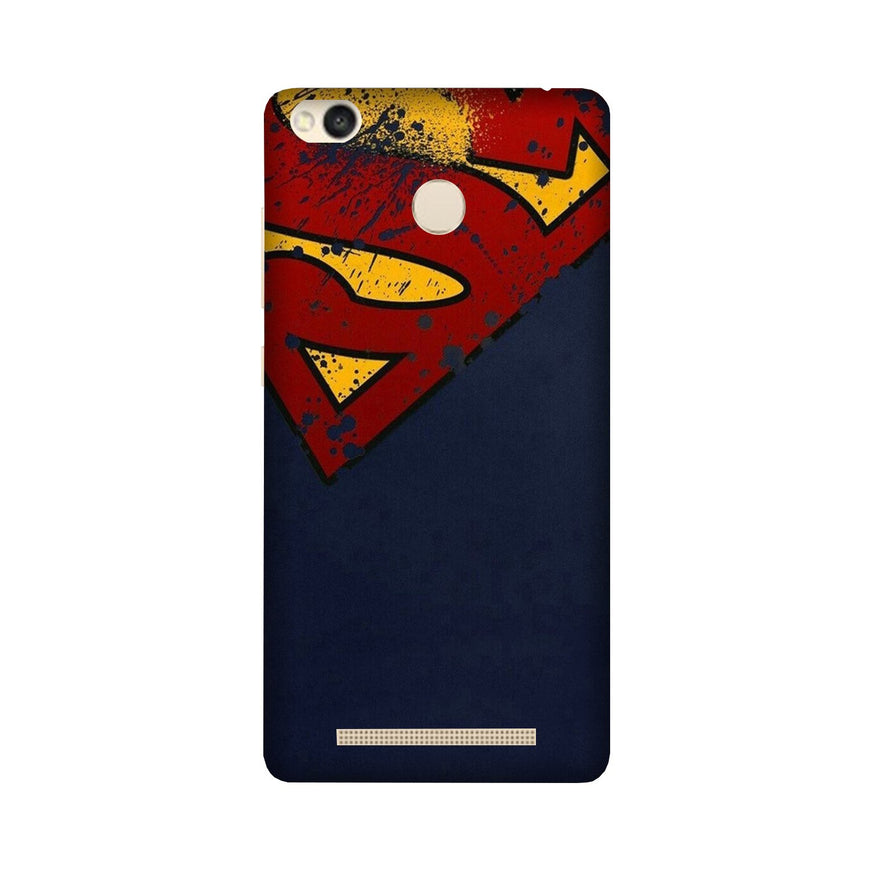 Superman Superhero Case for Redmi 3S Prime  (Design - 125)