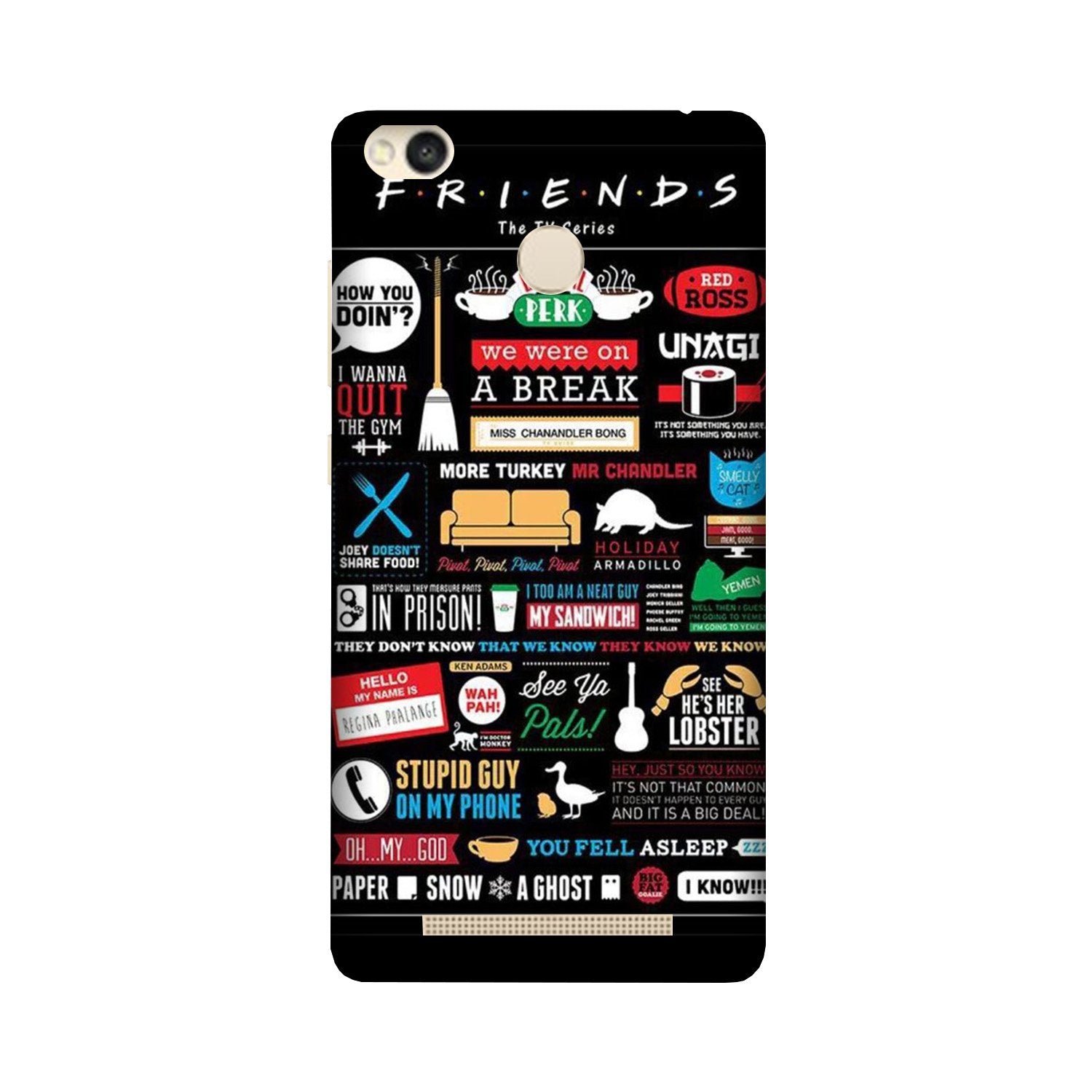 Friends Case for Redmi 3S Prime(Design - 145)