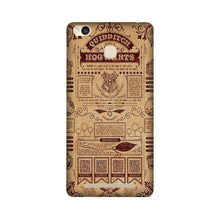 Hogwarts Mobile Back Case for Redmi 3S Prime  (Design - 304)