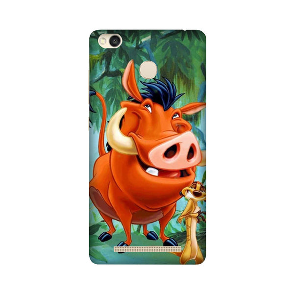 Timon and Pumbaa Mobile Back Case for Redmi 3S Prime  (Design - 305)