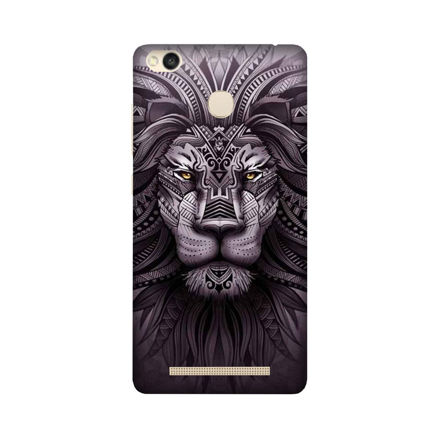Lion Mobile Back Case for Redmi 3S Prime  (Design - 315)