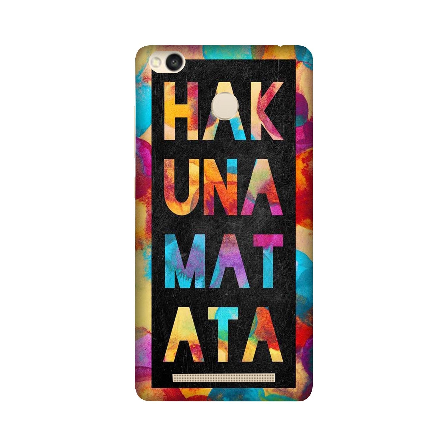 Hakuna Matata Mobile Back Case for Redmi 3S Prime  (Design - 323)