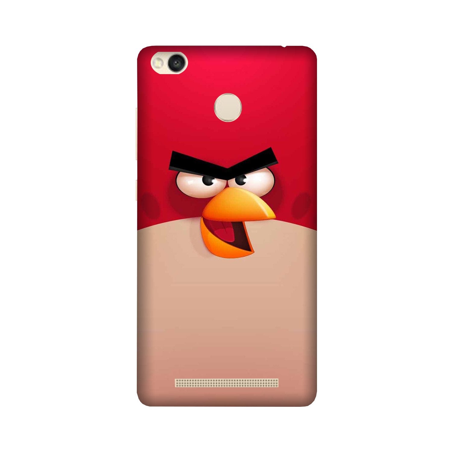 Angry Bird Red Mobile Back Case for Redmi 3S Prime  (Design - 325)
