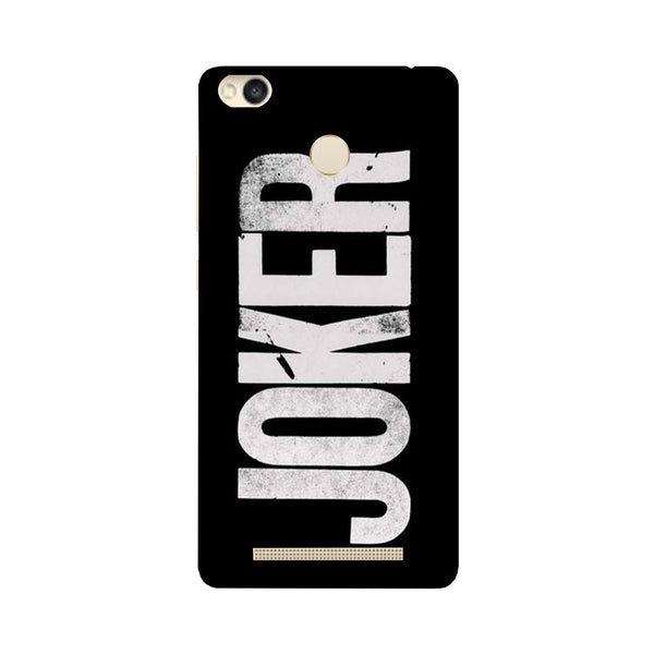 Joker Mobile Back Case for Redmi 3S Prime  (Design - 327)