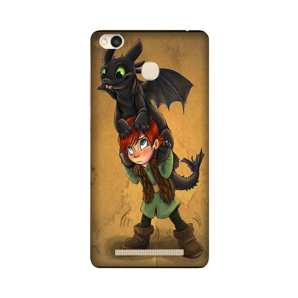 Dragon Mobile Back Case for Redmi 3S Prime  (Design - 336)