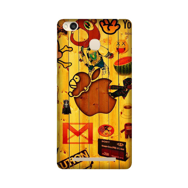 Wooden Texture Mobile Back Case for Redmi 3S Prime  (Design - 367)