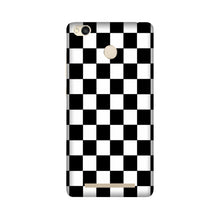 Black White Boxes Mobile Back Case for Redmi 3S Prime  (Design - 372)