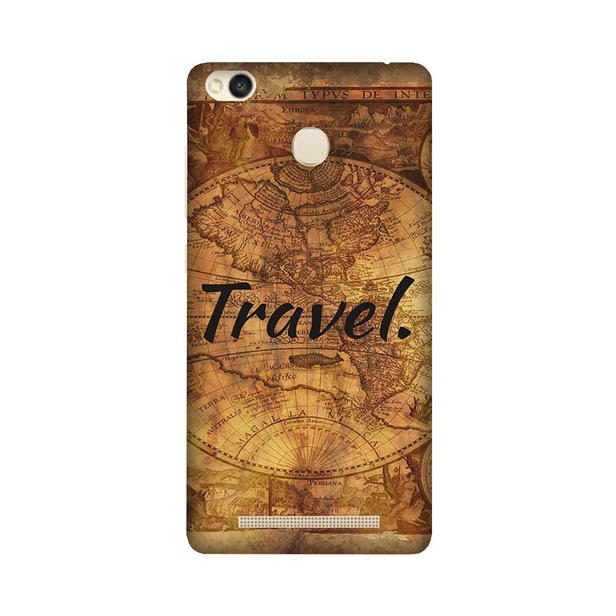 Travel Mobile Back Case for Redmi 3S Prime  (Design - 375)