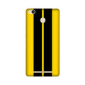 Black Yellow Pattern Mobile Back Case for Redmi 3S Prime  (Design - 377)