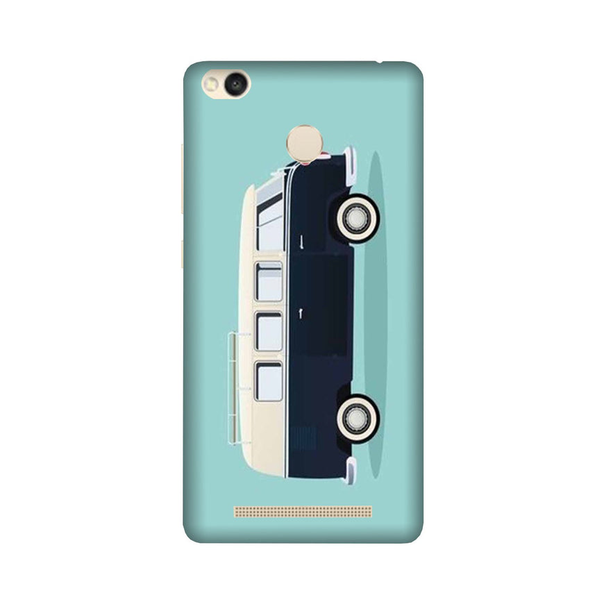Travel Bus Mobile Back Case for Redmi 3S Prime  (Design - 379)