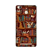 Book Shelf Mobile Back Case for Redmi 3S Prime  (Design - 390)