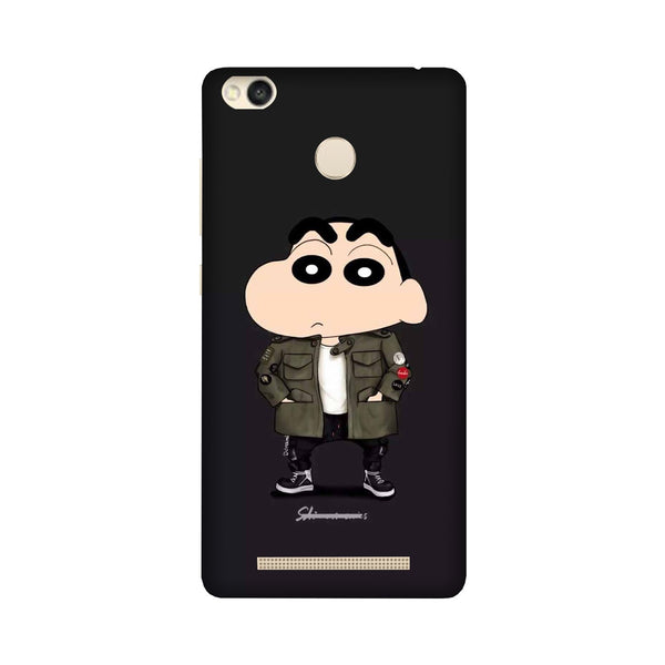 Shin Chan Mobile Back Case for Redmi 3S Prime  (Design - 391)