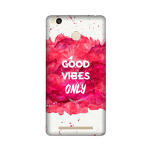 Good Vibes Only Mobile Back Case for Redmi 3S Prime  (Design - 393)