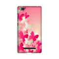 White Pick Butterflies Case for Redmi 4A