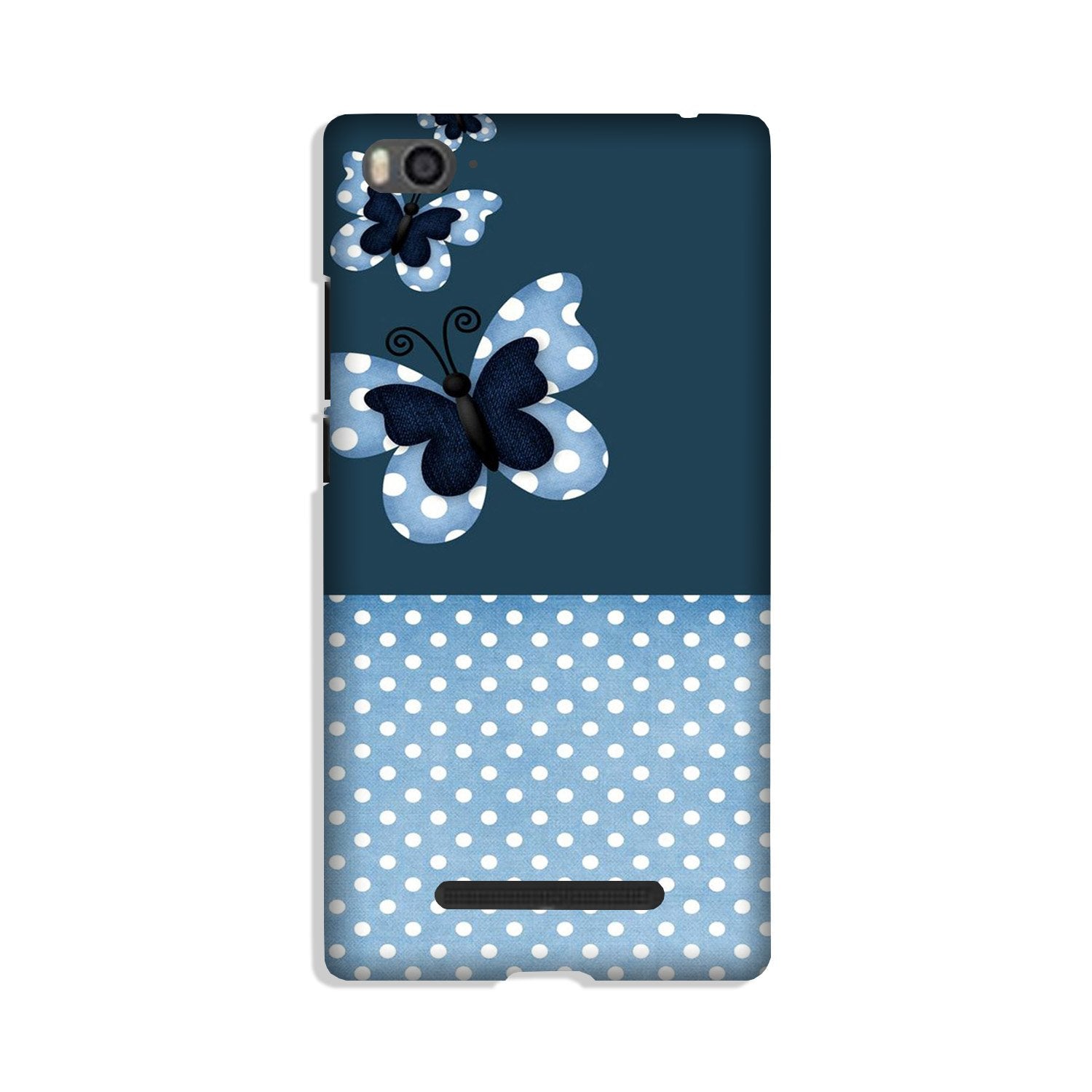 White dots Butterfly Case for Redmi 4A