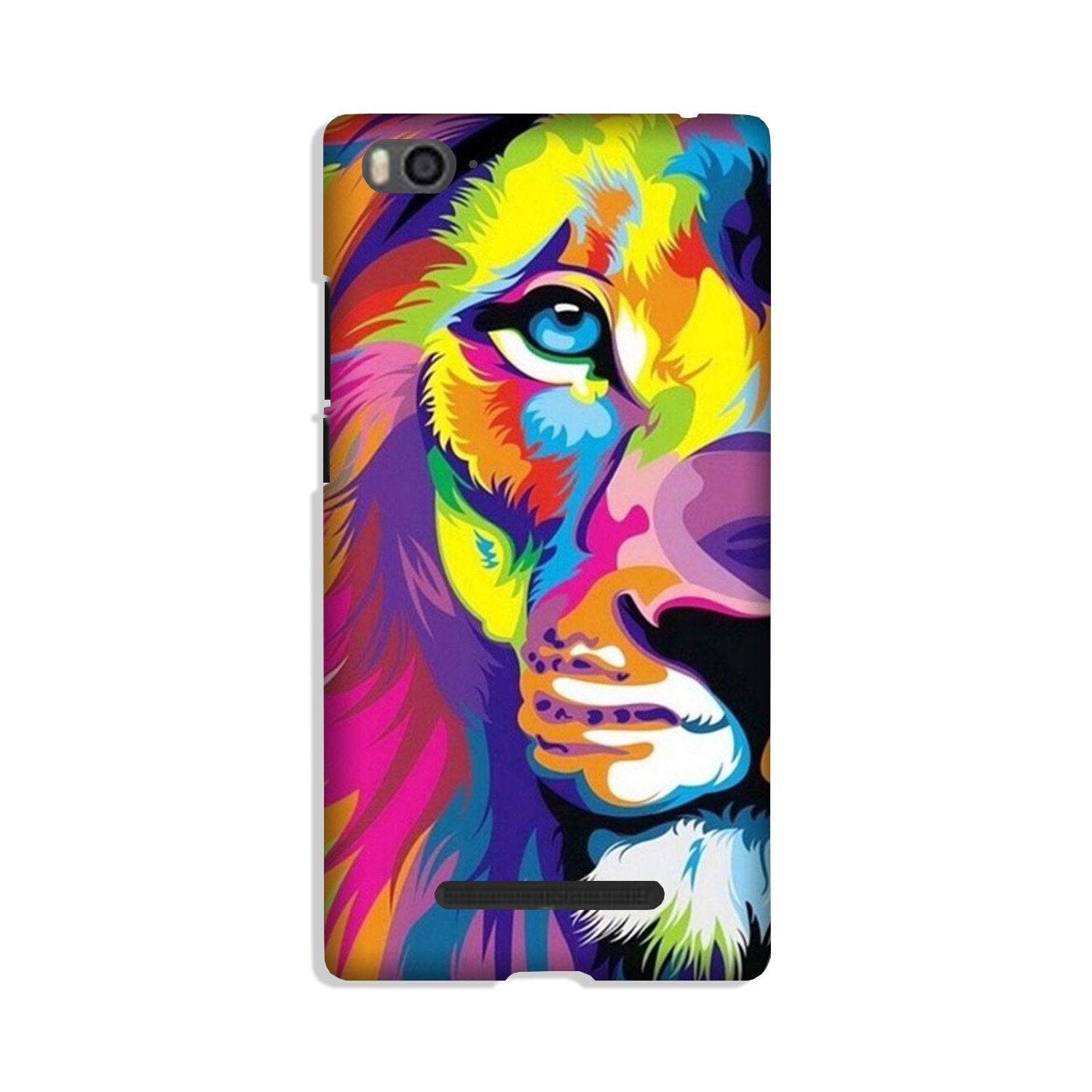 Colorful Lion Case for Redmi 4A  (Design - 110)