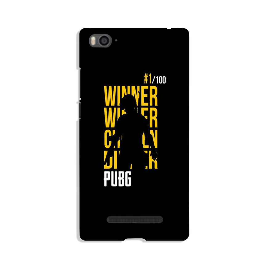 Pubg Winner Winner Case for Redmi 4A  (Design - 177)