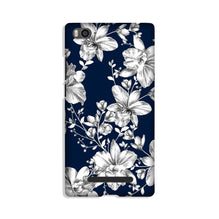 White flowers Blue Background Mobile Back Case for Xiaomi Redmi 5A (Design - 14)