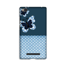 White dots Butterfly Mobile Back Case for Xiaomi Redmi 5A (Design - 31)