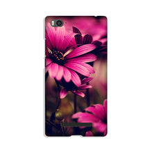 Purple Daisy Mobile Back Case for Xiaomi Mi 4i (Design - 65)