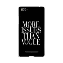 More Issues than Vague Mobile Back Case for Xiaomi Mi 4i (Design - 74)