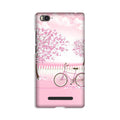 Pink Flowers Cycle Case for Xiaomi Redmi 5A  (Design - 102)