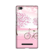 Pink Flowers Cycle Mobile Back Case for Xiaomi Redmi 5A  (Design - 102)