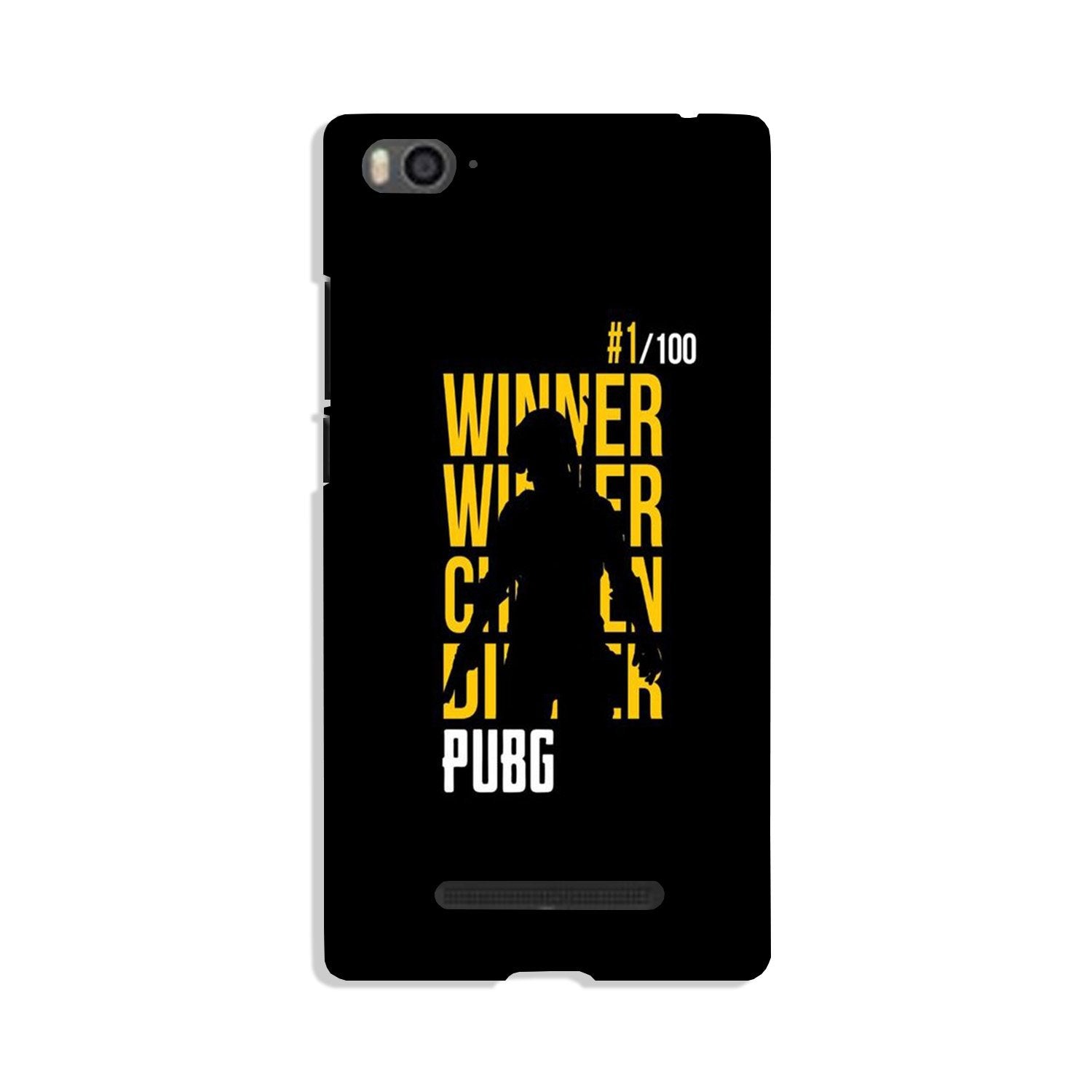 Pubg Winner Winner Case for Xiaomi Mi 4i  (Design - 177)