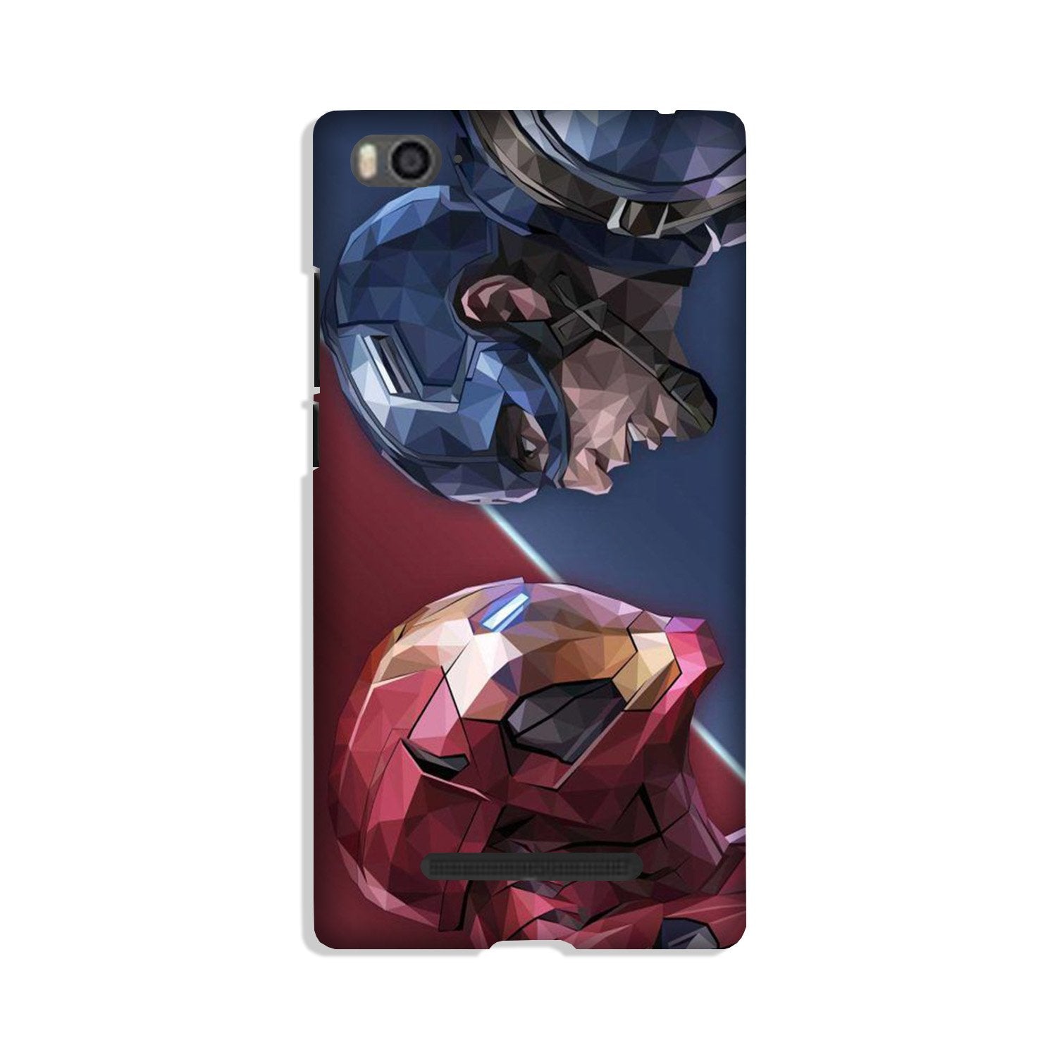 Ironman Captain America Case for Xiaomi Mi 4i (Design No. 245)