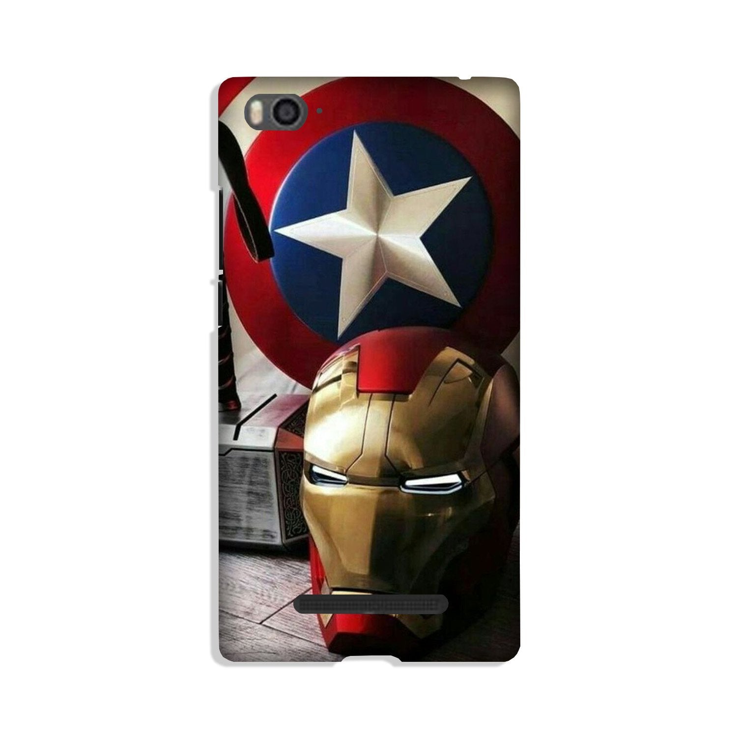 Ironman Captain America Case for Xiaomi Mi 4i (Design No. 254)