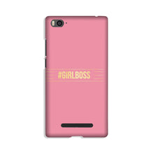 Girl Boss Pink Mobile Back Case for Xiaomi Mi 4i (Design - 263)