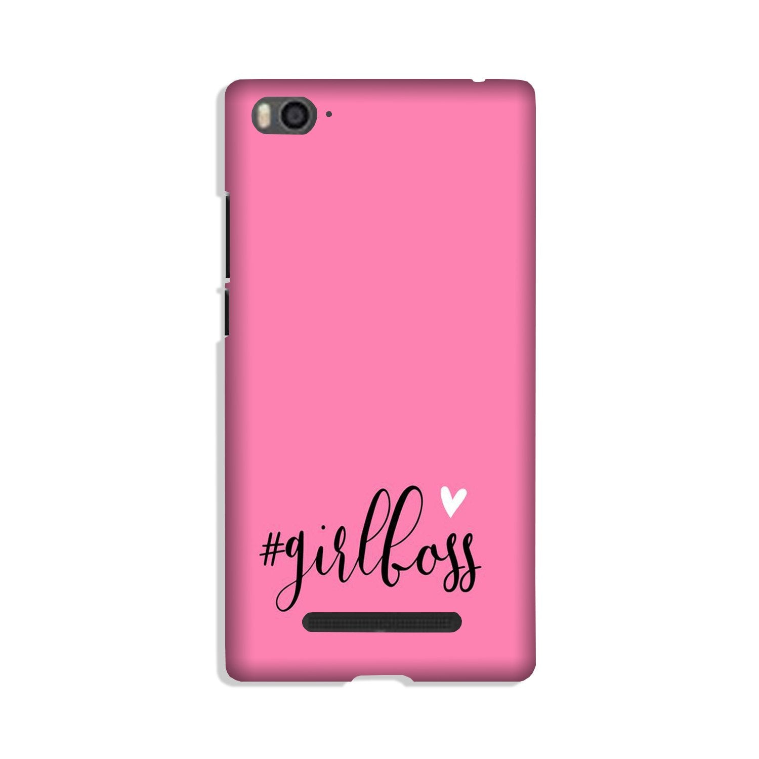 Girl Boss Pink Case for Xiaomi Mi 4i (Design No. 269)