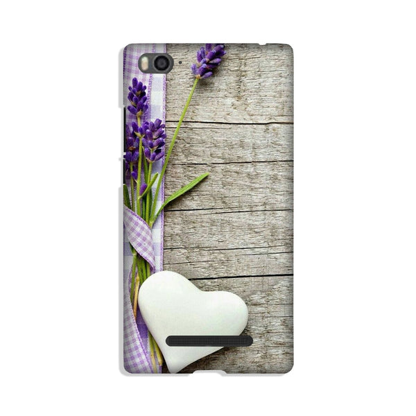 White Heart Case for Xiaomi Mi 4i (Design No. 298)