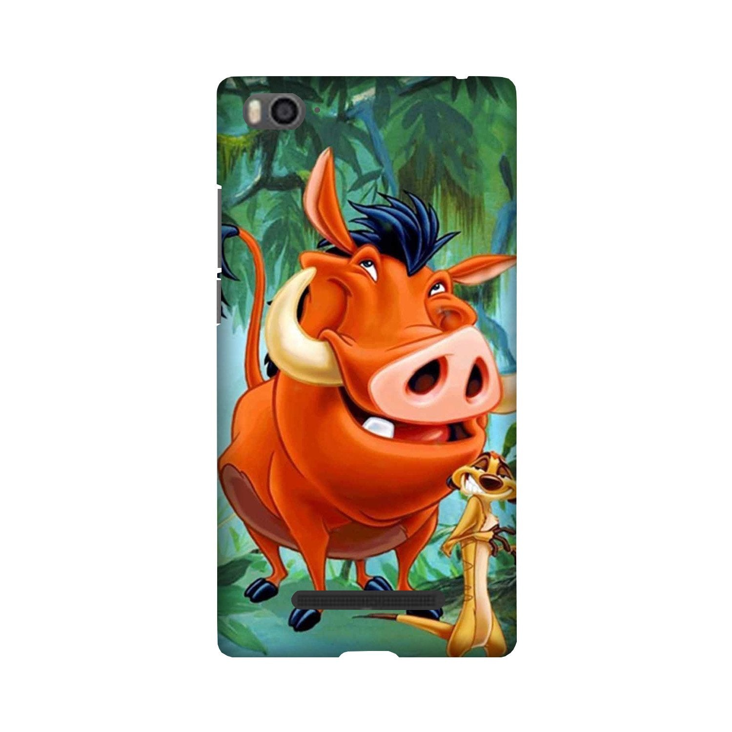 Timon and Pumbaa Mobile Back Case for Redmi 4A  (Design - 305)