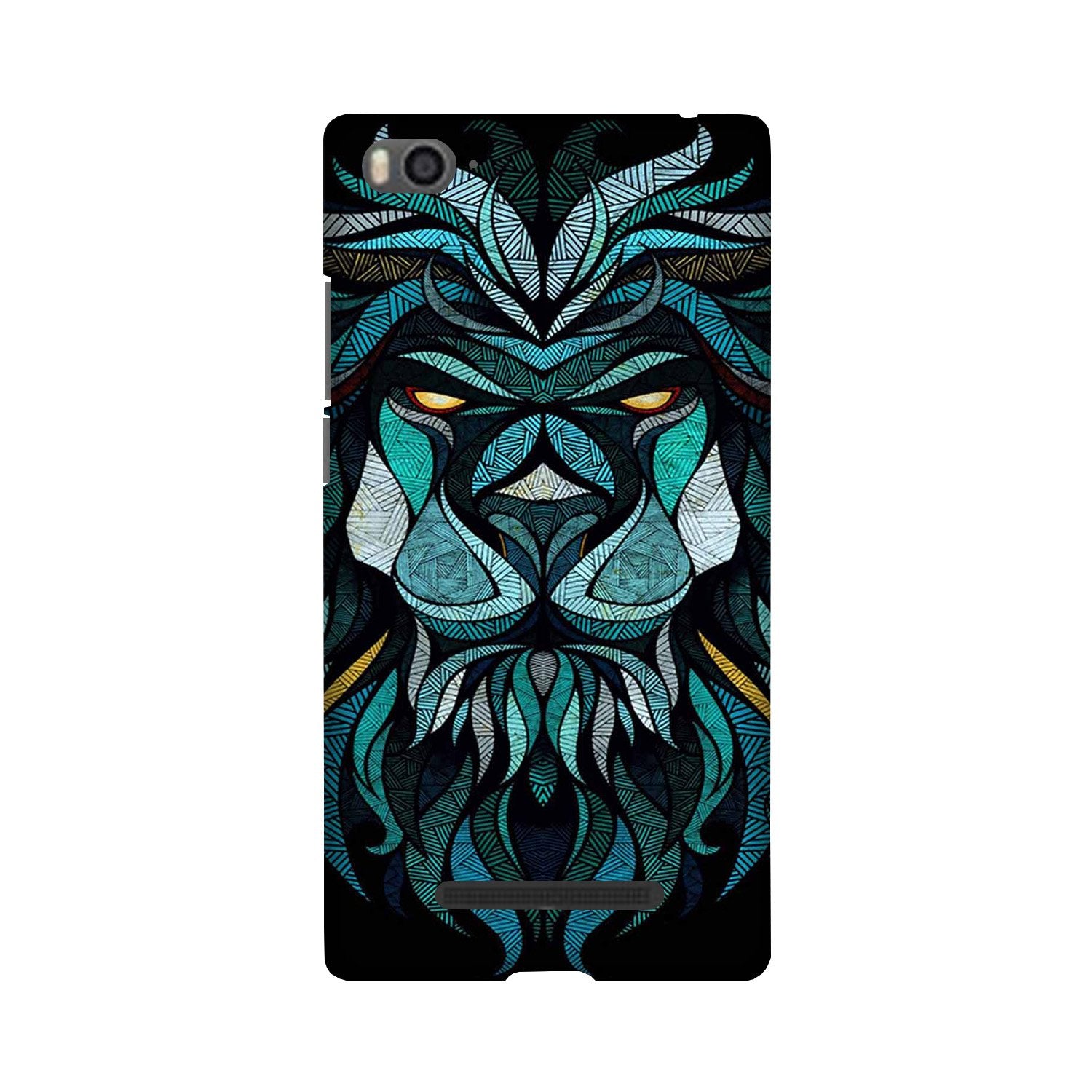 Lion Mobile Back Case for Redmi 4A  (Design - 314)