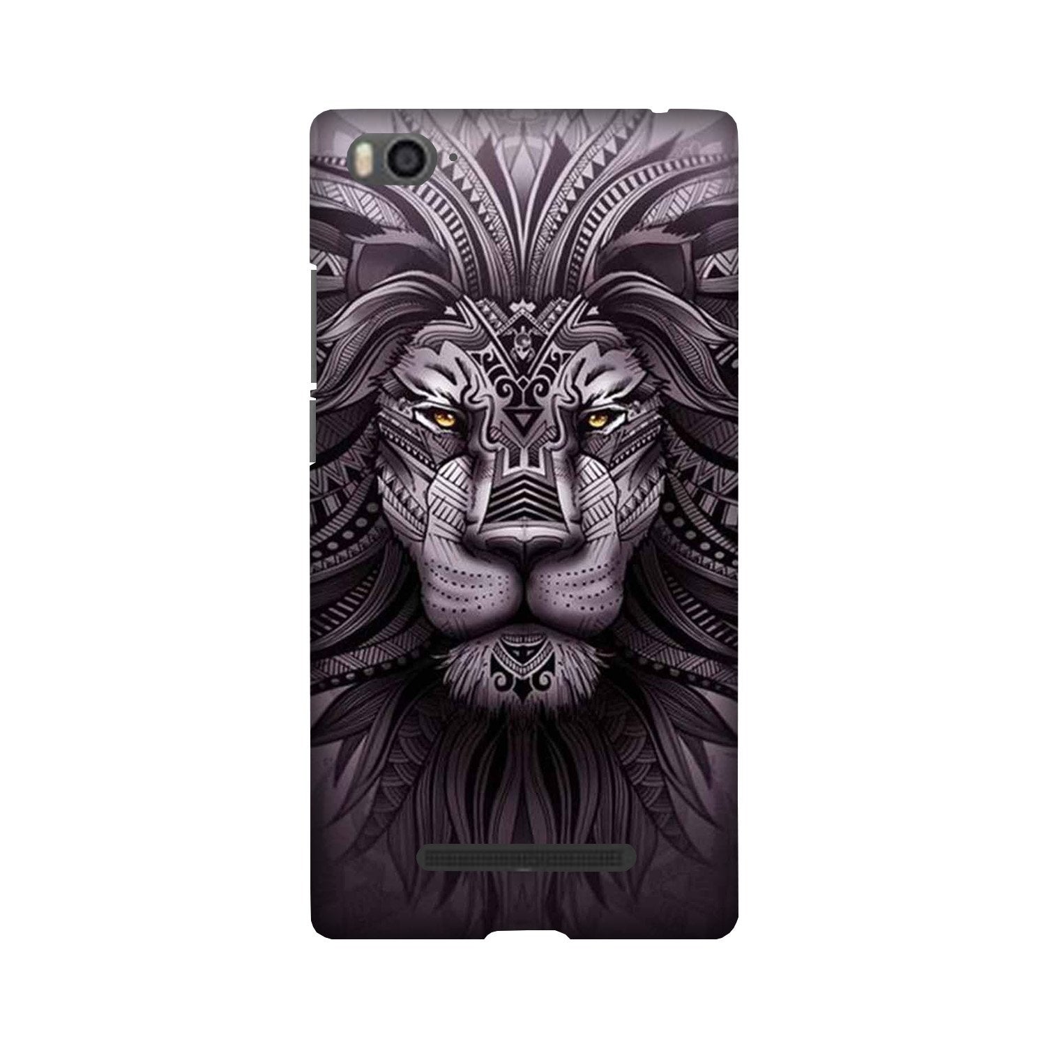 Lion Mobile Back Case for Redmi 4A  (Design - 315)