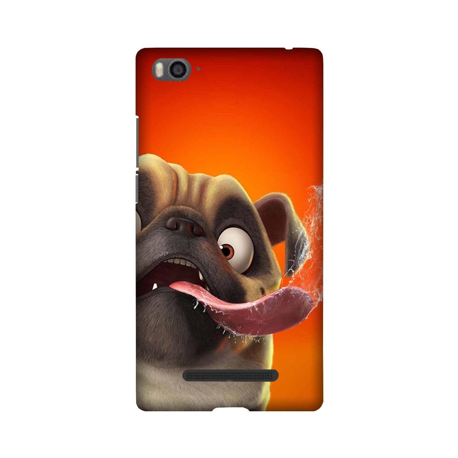 Dog Mobile Back Case for Redmi 4A  (Design - 343)
